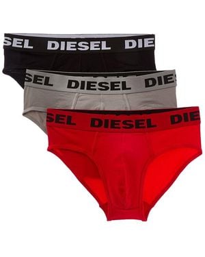 DIESEL 3Pk Brief - Red
