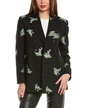 RED Valentino Wool-Blend Jacket - Black