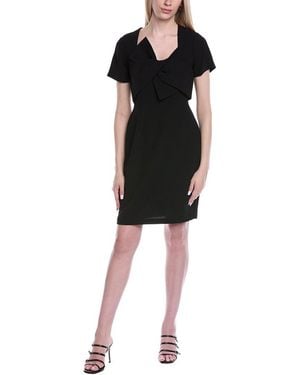 Shani Crepe Sheath Dress - Black