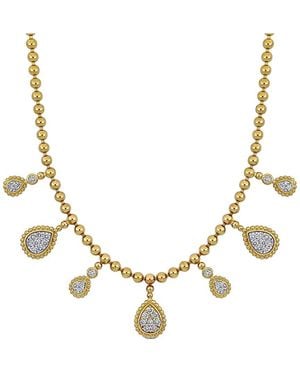 Rina Limor 1.19 ct Diamond Station Necklace - Metallic