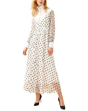 BURRYCO Long Sleeve Maxi Dress - White