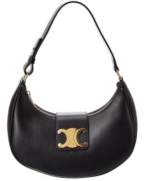 【関税&送料込】Celine Ava Medium Triomphe Suede Shoulder Ba Celine Ava Medium Triomphe Suede Shoulder Bag in Brown | Lyst