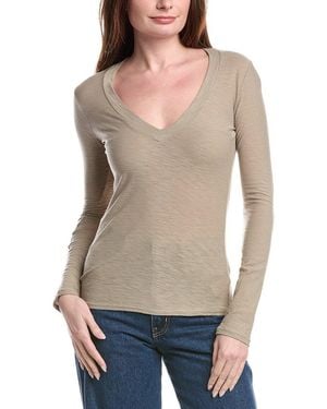 James Perse Relaxed V-Neck T-Shirt - Grey