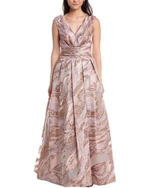 Tadashi Shoji Fontaine Gilded Ball Gown - Pink