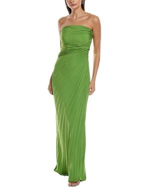 alc green pleated dress ALC Renzo II Pleated Midi Dress – Drest by Scott Malouf main image 0