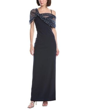 Eliza J Solid Maxi Dress - Blue