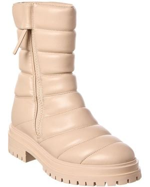 Gianvito Rossi Quilted Leather Bootie - Natural