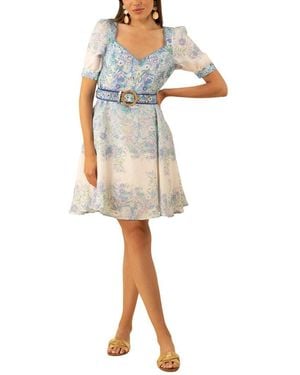 Hale Bob Kara Linen Mini Dress - Multicolor