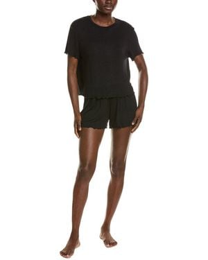 Honeydew Intimates 2Pc Dreamland Shortie Set - Black