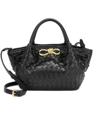 Tiffany & Fred Paris Leather Satchel/Shoulder Bag - Black