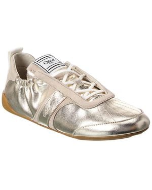Chloé Kick Leather Sneaker - White