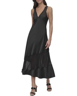 DKNY V-Neck Dress - Black