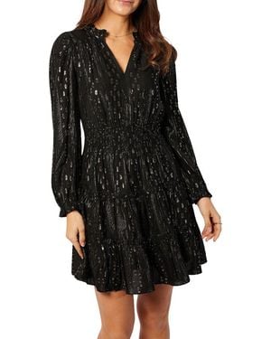 Sail To Sable Smocked Waist Dress - Black
