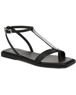Franco Sarto Logan Leather Thong - Black
