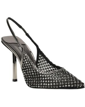 Le Silla Gilda Leather Slingback Pump - Metallic