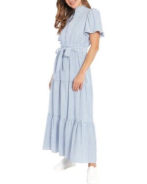 London Times Maxi Dress - Blue