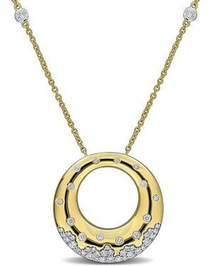 Rina Limor 14K 0.51 Ct. Tw. Diamond Statement Necklace - Metallic