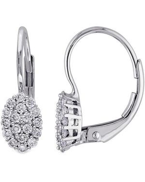 Diamond Select Cuts 14K 0.20 Ct. Tw. Diamond Drop Earrings - White