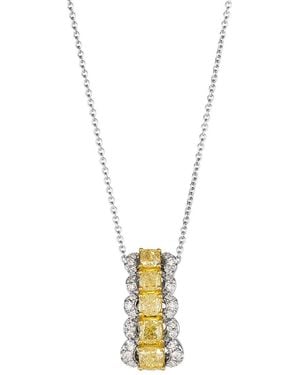 Le Vian Diamonds 14K Two-Tone 0.91 Ct. Tw. Diamond Pendant Necklace - Metallic