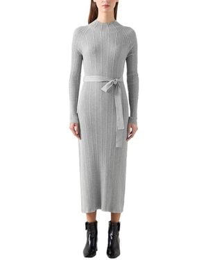 LK Bennett West Wool-Blend Dress - Gray