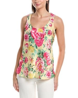 Tahari Hammered Satin Tank