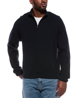 ATM Waffle 1/4-Zip Pullover - Black