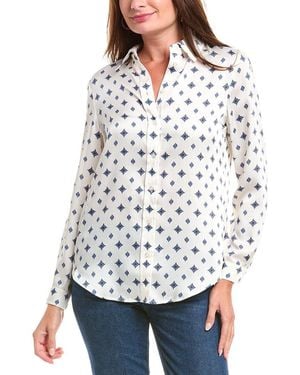 Jones New York Utility Blouse - White