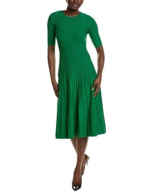 Tahari The Wanda Sweater Dress - Green