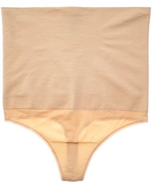 Yummie Seamless High-Waist Thong - Natural