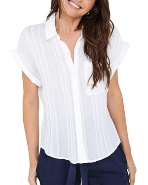 Bella Dahl Pocket Button Down - White