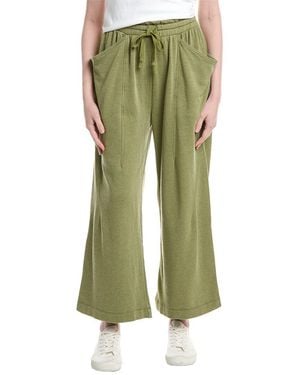 LaBiz Slouchy Wide Leg Sweatpant - Green