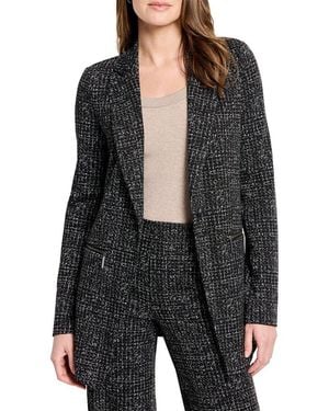 NIC+ZOE Dotty Grid Zip Jacket - Black