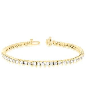 Diana M. Jewels Diana M. Fine Jewellery 14K 3.00 Ct. Tw. Lab Grown Diamond Tennis Bracelet - Metallic