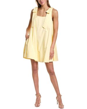 English Factory Bow Sleeveless Mini Dress - Yellow