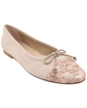 Menina Step Belle Leather Flat - Natural