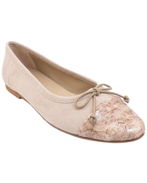 Menina Step Belle Leather Flat - Natural