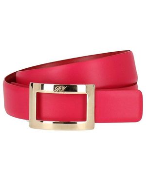 Roger Vivier Leather Belt - Red