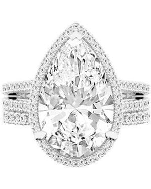 Lab Grown Diamonds 14k 8.35 Ct. Tw. Lab-grown Diamond Bridal Set - White