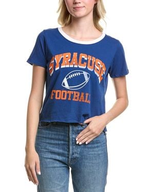 Prince Peter Syracuse Football Boyfriend Crop T-Shirt - Blue