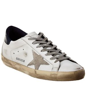 Golden Goose Superstar Leather & Suede Trainer - White