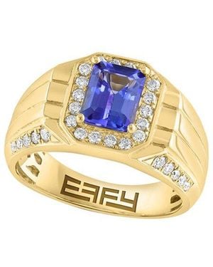 Effy Fine Jewelry 14K 1.84 Ct. Tw. Diamond & Tanzanite Ring - White