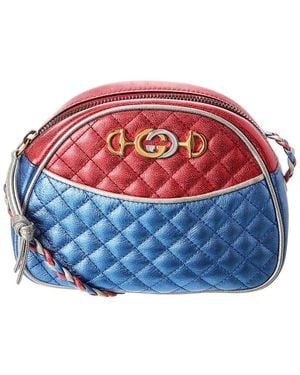 Gucci Quilted Leather Mini Trapuntata Crossbody (Authentic Pre-Owned) - Red