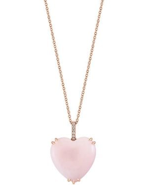 Effy Fine Jewelry 14K Rose 8.48 Ct. Tw. Diamond & Opal Necklace - Pink