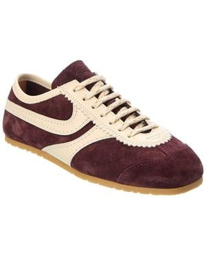 Dries Van Noten Suede & Leather Sneaker - Brown