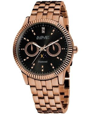 August Steiner Casual Diamond Watch - Multicolor