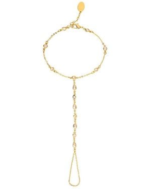 Rivka Friedman 18K Plated Cz Bracelet - White
