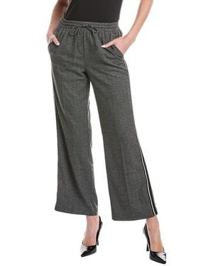 Nicole Miller Puppytooth Pant - Gray