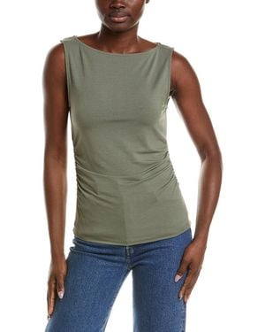 Vince Slash Neck Top - Green