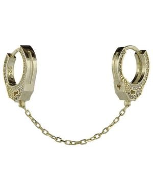 Ebru Jewelry Cz Dangle Earrings - Metallic