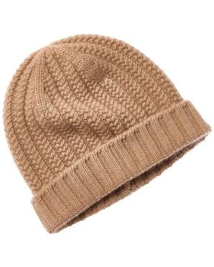 Sofiacashmere Sofiacashmere Chunky Textured Cashmere Hat - Natural
